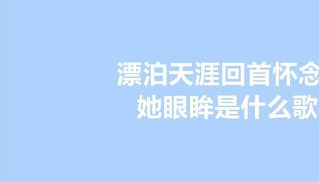 漂泊天涯独断魂是什么意思