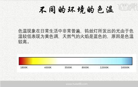 色彩与色温的区别