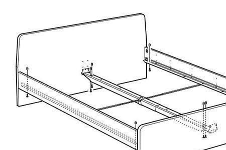 宜家床中梃怎么安装