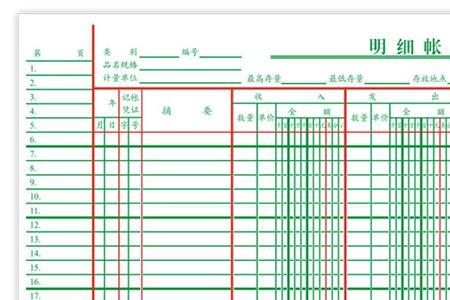 数量金额式明细账余额怎么填