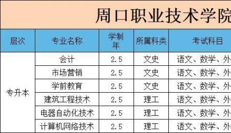 周口职业技术学院有预科班吗