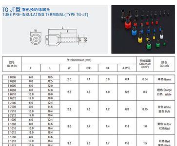 线鼻子规格与电线直径对照表