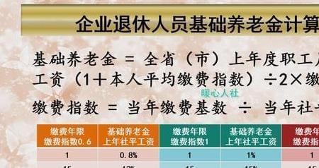 中人养老金的计算方法