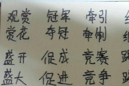 观字能组什么词