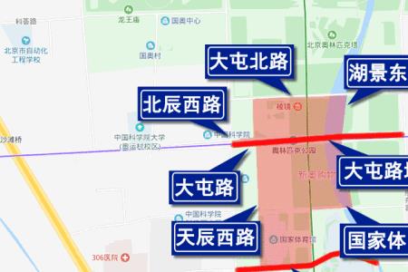 北四环道路宽度