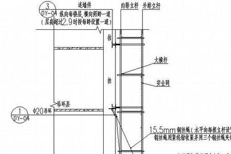 脚手架抱柱做法