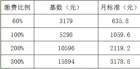 2023年黄冈灵活就业缴费基数