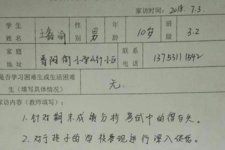 家访后家长的意见和建议怎么写