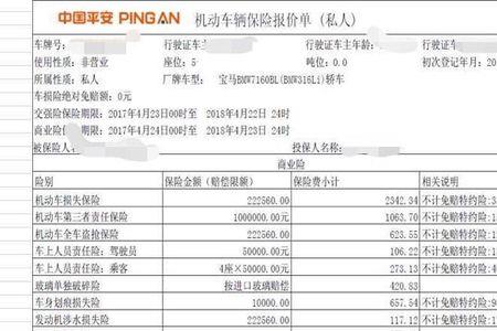 车险报价单是什么