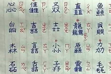 猋骉犇羴的同音字