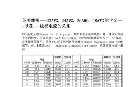 1A的电流最少用多大的线径