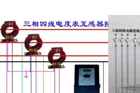 三相四线互感器与电流表接法