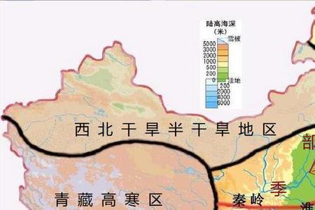 秦岭淮河分界线地图高清放大