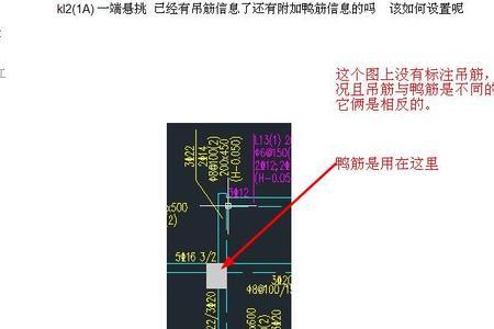 悬挑梁鸭筋设置规范