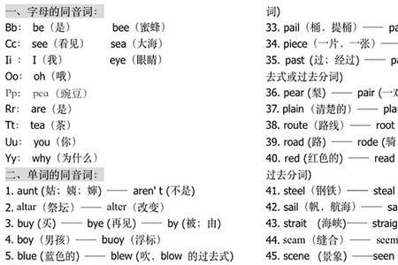 变化的同音词有哪些