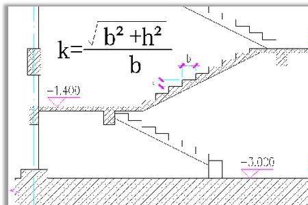 七字楼梯计算公式