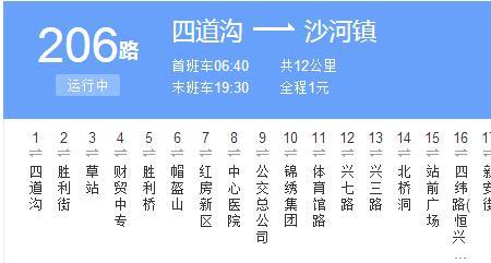 绵阳206路公交车什么时候开的