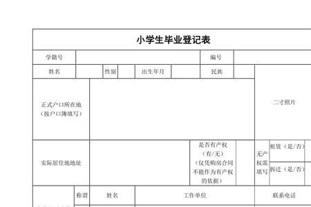 毕业登记表学号怎么填