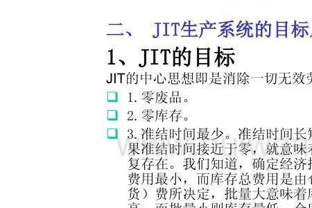 jit指生产的什么