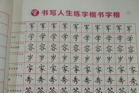 小学最能练字的汉字