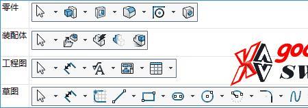 solidworks特征工具栏怎样横放