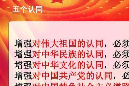 中华民族意识包括的四共认同