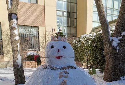 形容雪人的样子像什么