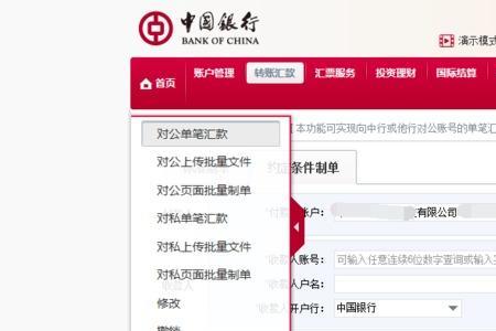 中行对公账户明细怎么查询