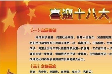 喜迎十八大简短内容