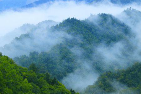 雨过天晴秦岭云雾缭绕诗句