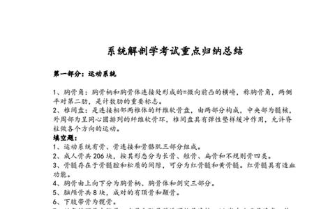 系统解剖学怎么应付考试