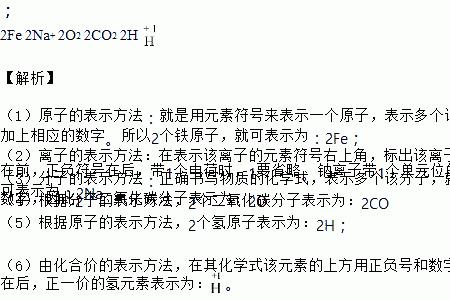 钠离子怎么用化学符号表示