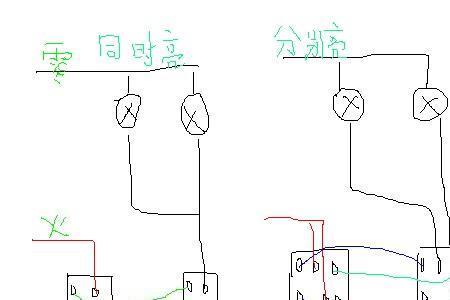 4根线怎么接双控双开2个灯