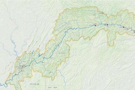 岷江的流经线路图