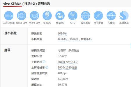 vivo max3a的参数