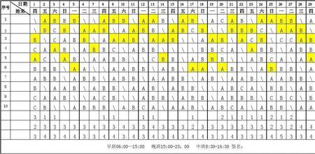 6人轮班怎么上班