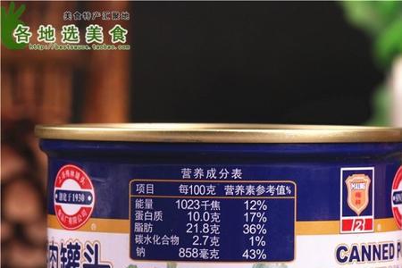 午餐肉的配料表