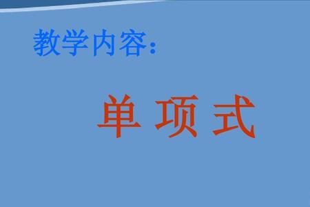 全是字母的单项式怎么写