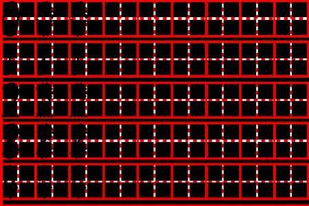 51-60的田字格书写