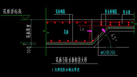 筏板基础边缘弯钩可以搭接吗