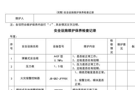 安全围网检查及维护要求