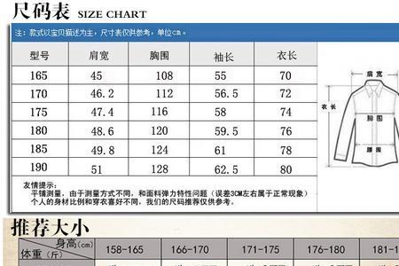 170衣服是多大码