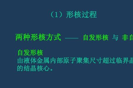 晶体的形核方式有几种形式