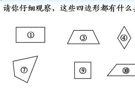 四边形包括哪些图形图片