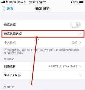 苹果手机一关屏就没蜂窝数据