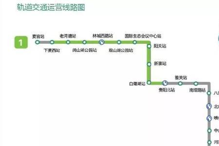 贵阳市地铁2号线线路图站点详细