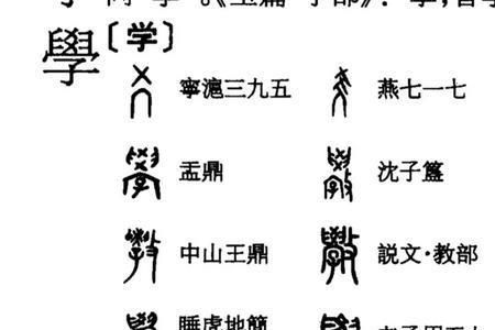 六国文字对照表