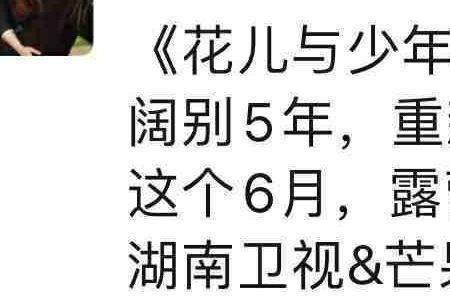 花儿与少年第四季主题曲歌词