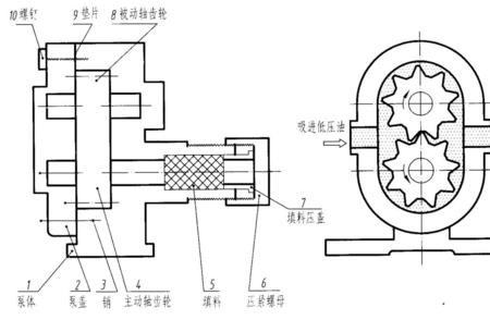齿轮泵的齿顶间隙是哪里