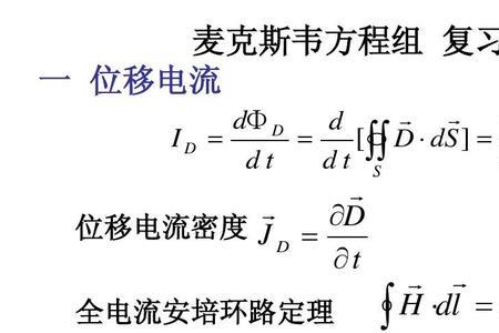 麦克斯韦的六个方程